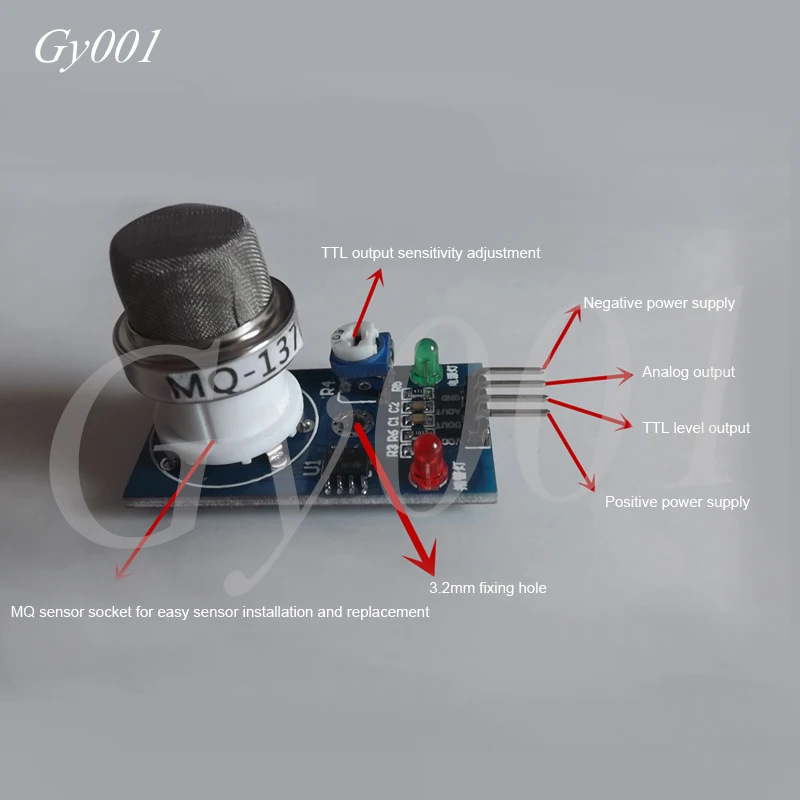 

MQ137 Sensor Module Ammonia Sensor Module NH3 Detection Module