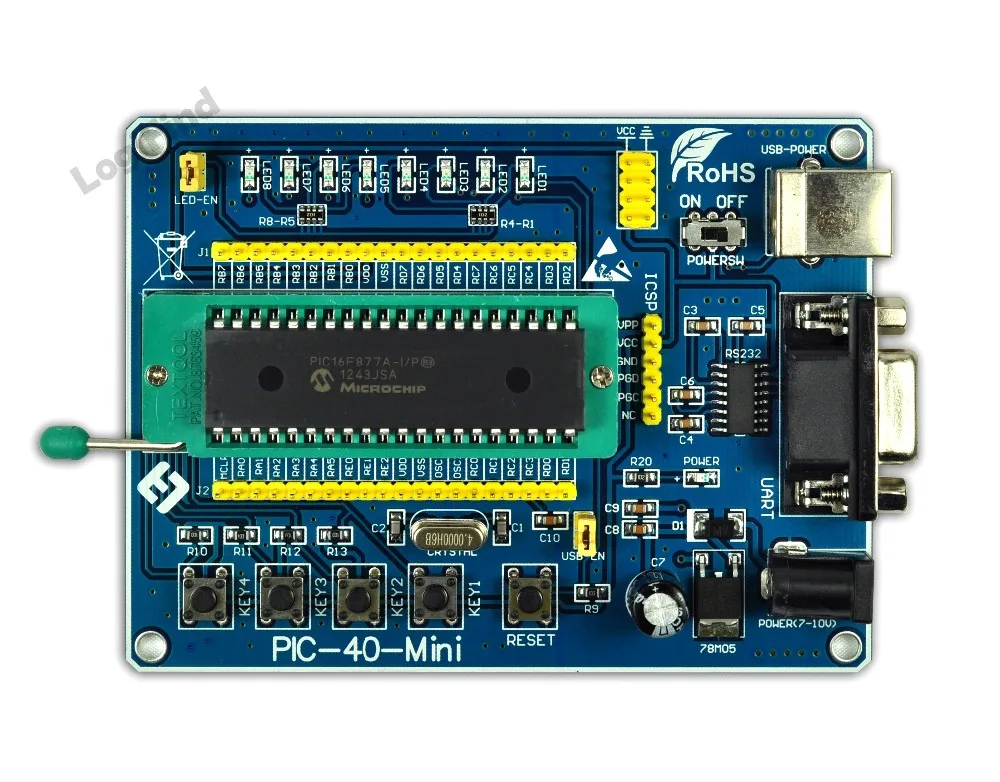 

PIC development board /PIC learning board /PIC-40-MINI with PIC18F452 chip
