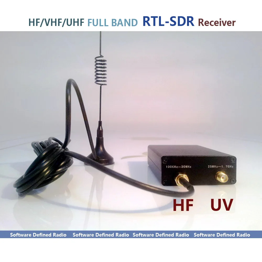 2022 Ham Radio Receiver 100KHz-1.7GHz full Band UV HF RTL-SDR USB Tuner RTLSDR dongle with RTL2832u R820t2 RTL SDR |