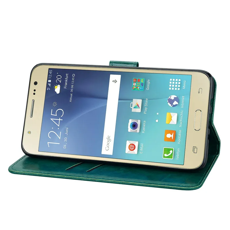 Роскошный кожаный чехол-книжка для samsung Galaxy J7 j710 флип-чехол для Galaxy samsung J7 задняя крышка чехол с держателем карты