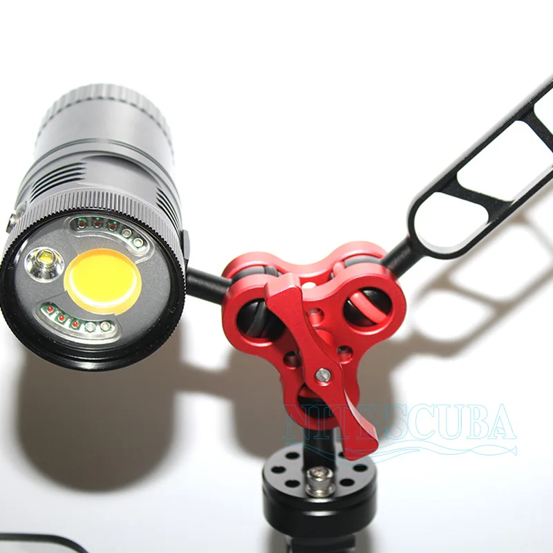 NiteScuba алюминиевый Шаровой Зажим для дайвинга 3 отверстия зажим tg5 rx100 s2000 YS D2