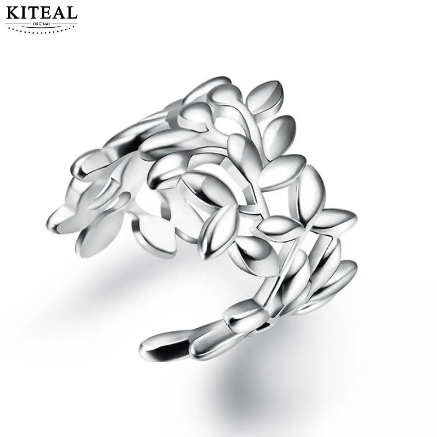KITEAL 2018 новые модные кольца с серебряным покрытием открытые Регулируемые
