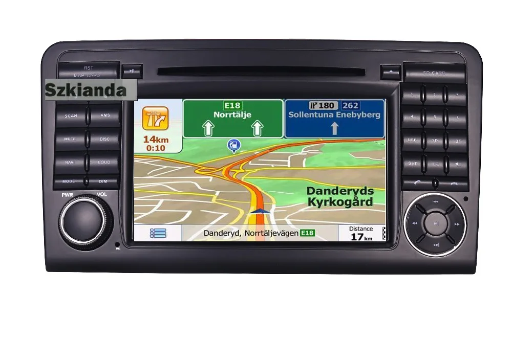 7-дюймовый сенсорный экран 2 din автомобильный dvd-плеер для Mercedes Benz ML GL CLASS W164 ML350 ML500