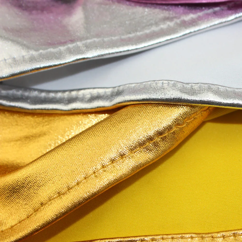 Оптовая продажа 50 шт. чехлы для стульев серебристого цвета металлик спандекс