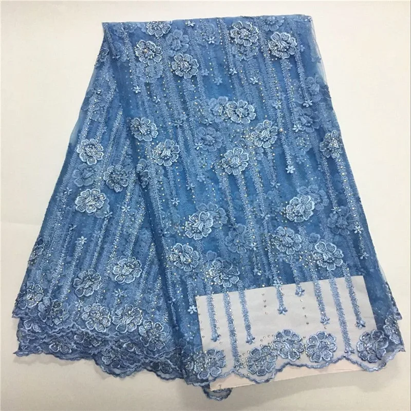 2018 хорошее качество нигерийская кружевная ткань для свадебного платья со
