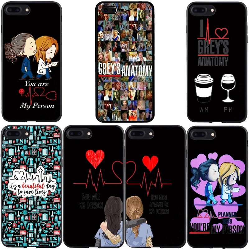 Чехол для телефона Greys Anatomy You are my person черный мягкий Силиконовый ТПУ чехол iPhone 5 6 S 7