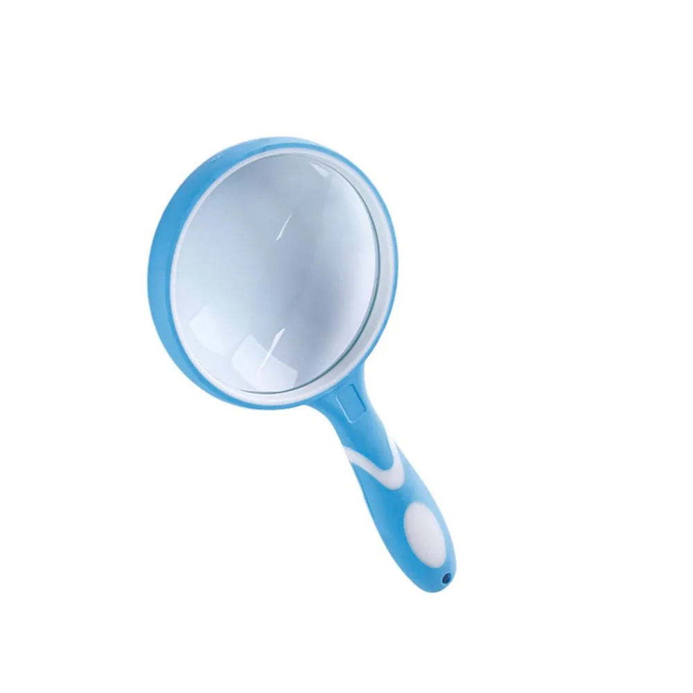 10X Optical Handheld Magnifier Easy Grip Ergonomic Rubber Handle Glass Lenses Magnifying Jewelry Magnifier Reading Loupe