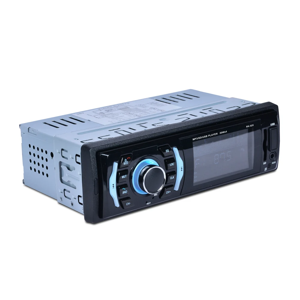 Фиксированная панель с подсветкой 7 цветов Автомобильный MP3 плеер BT FM радио AUX