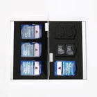 2017 Серебряный Красный Синий Золотой 18 в 1 алюминиевая коробка для хранения сумка чехол для держателя карты памяти кошелек большая емкость для 6 * для Sd 12 * mirco