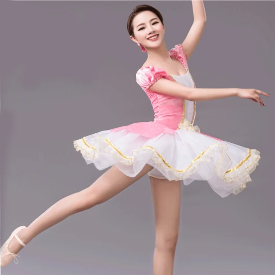 New Arrival Adult Pink Classical Ballet Tutu For Competition Professional Tutus Pancake Tehearsal | Тематическая одежда и