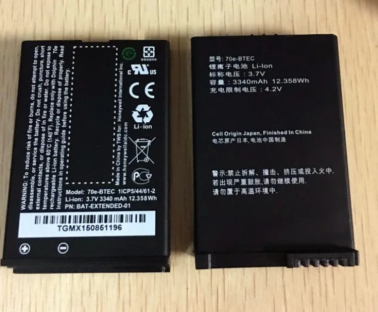 Оригинальный аккумулятор для сбора данных Honeywell 70e-BTEC 70e 3 7 в 3340 мАч литий-ионная