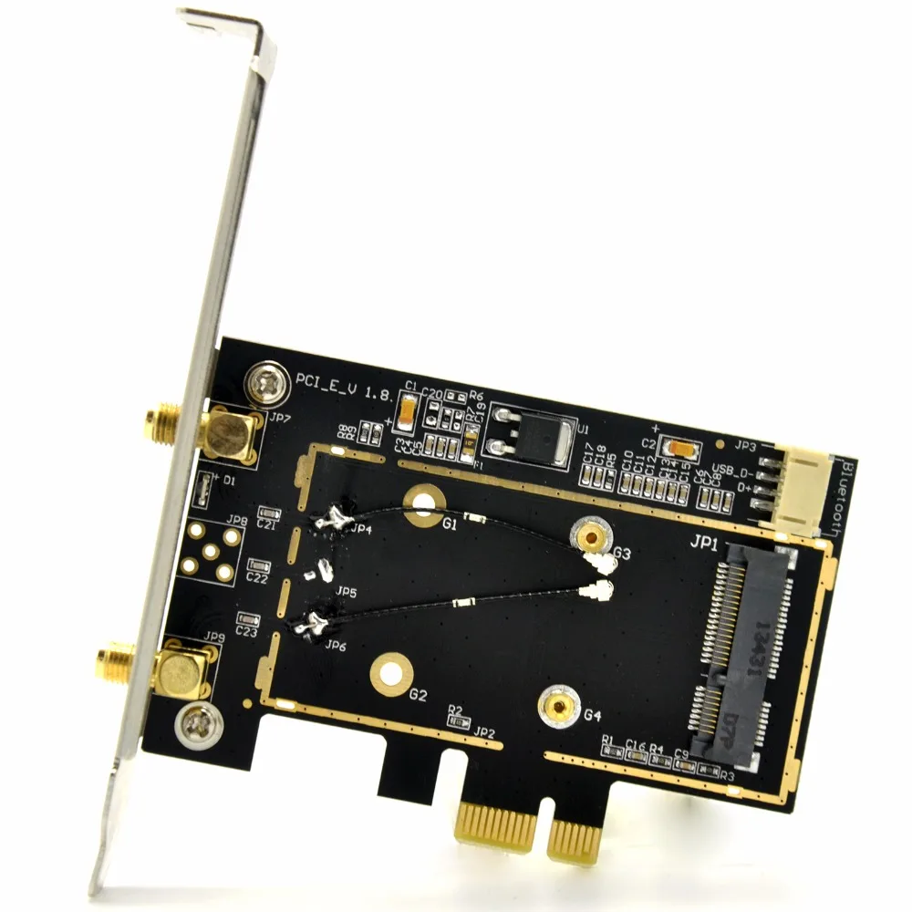 Мини адаптер PCi E в 1x/4X/8X/16X|pci-e wireless|mini pci-e to pci-ewireless wifi |