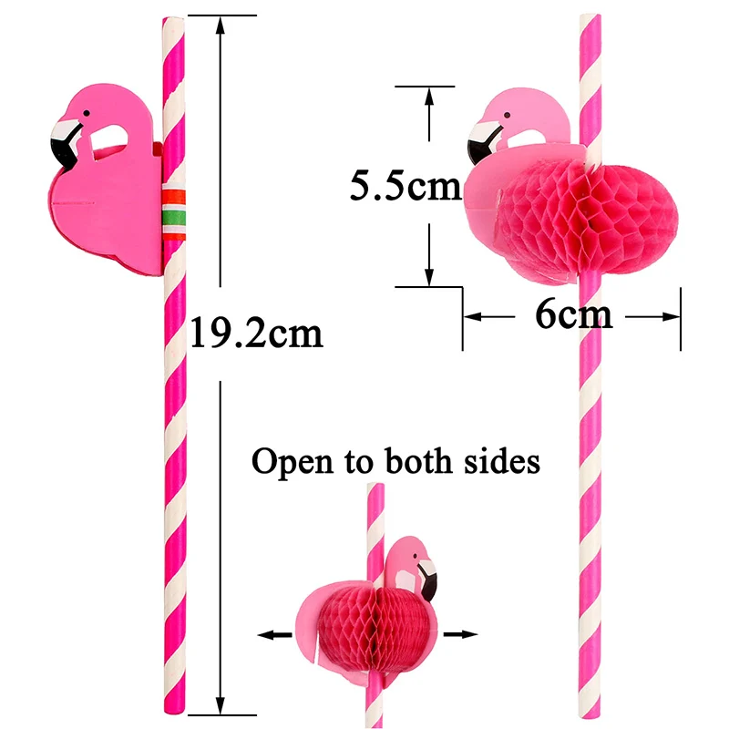 QuickDone 10 шт./лот бумага с Фламинго питьевой соломинки Рождество Свадьба детский