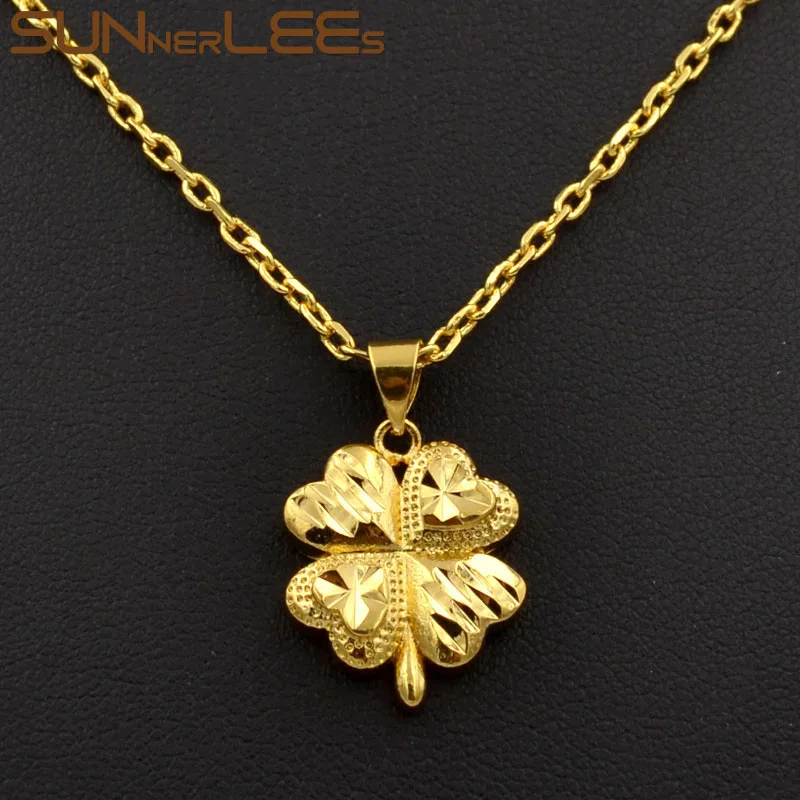 SUNNERLEES модные ювелирные изделия золотого цвета Кулон Ожерелье Нежный