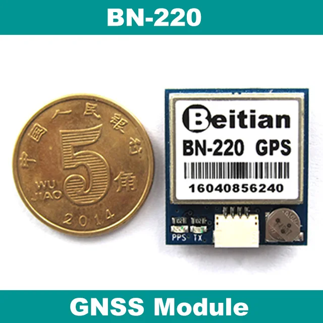 3.0V-5.0V Модуль GNSS уровня TTL M8030 NEO-M8N GPS GLONASS с двойной антенной встроенной в FLASH BN-220 включен