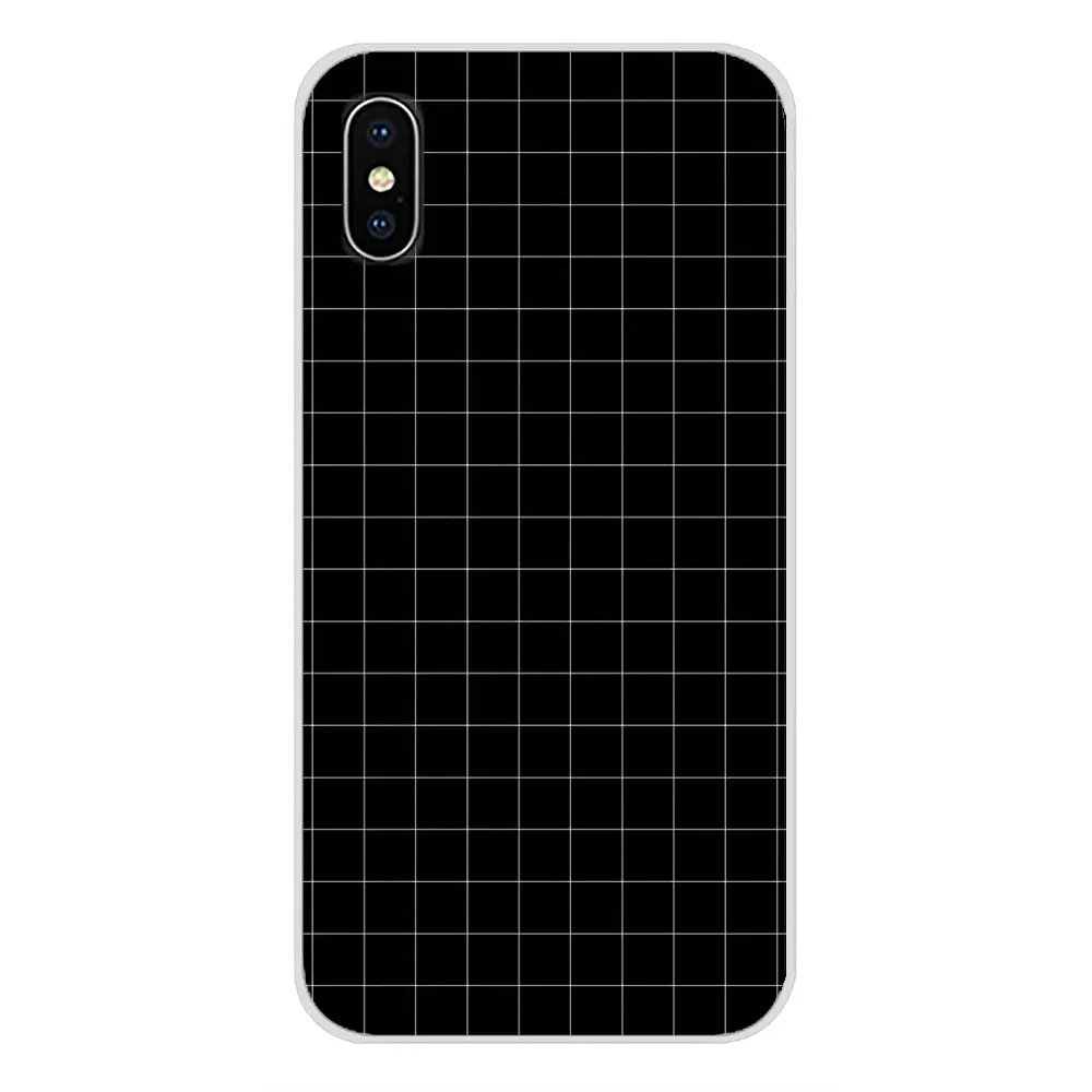 For Huawei P8 9 Lite Nova 2i 3i GR3 Y6 Pro Y7 Y8 Y9 Prime 2017 2018 2019 Accessories Phone Covers Fashion Retro Black White Grid | Мобильные