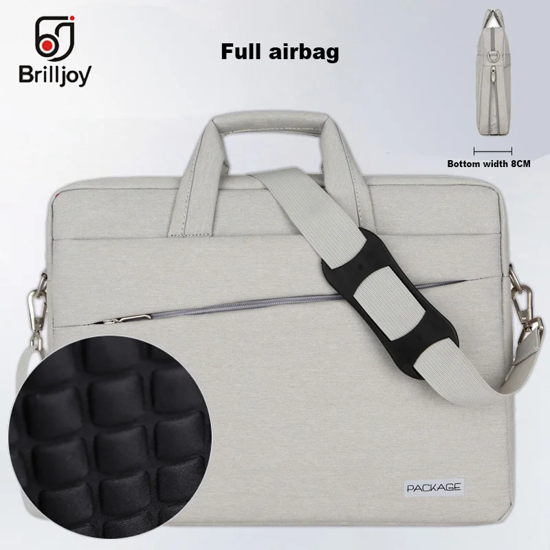 Brilljoy High quality briefcase Messenger Bag Laptop Handbag for 13 14 15 Inch Computer Bussiness Travel Men and Women Notebook