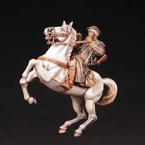1/35 французский колониальный воин кавалерии с лошадью игрушка Смола модель
