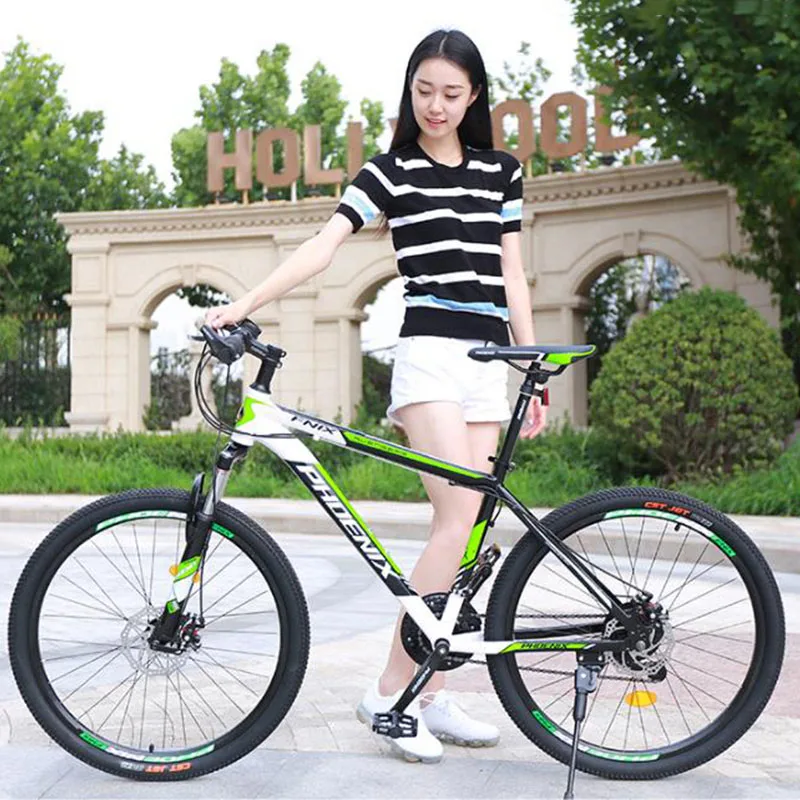 Mountain bike Both men and women adult variable speed student double disc brake shock absorber aluminum bicycl | Спорт и развлечения