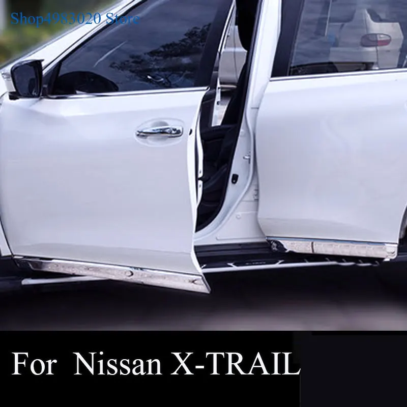 Для Nissan X-Trail X Trial Rogue T32 2014 2015 2016 2017 нержавеющая сталь защита корпуса боковой двери