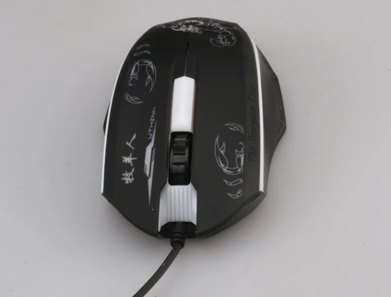 USB Проводная мышь 2400 dpi 3 кнопки оптическая игровая 7 цветов светодио дный