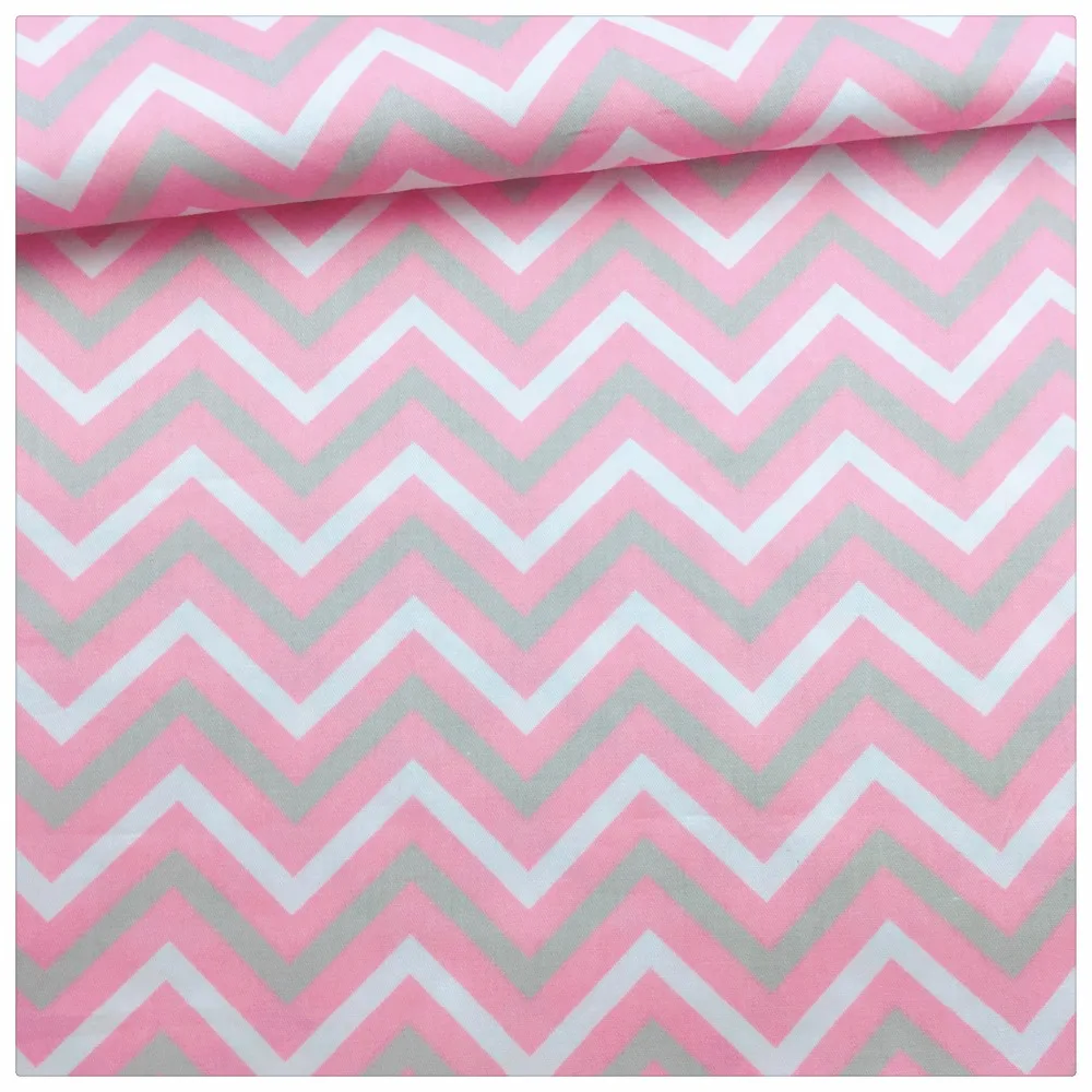 Syunss Cartoon Pink Bear Wave Printed Cotton Fabric DIY Tissue Patchwork Telas Sewing Baby Toy Bedding Quilting Tecido The Cloth | Дом и сад
