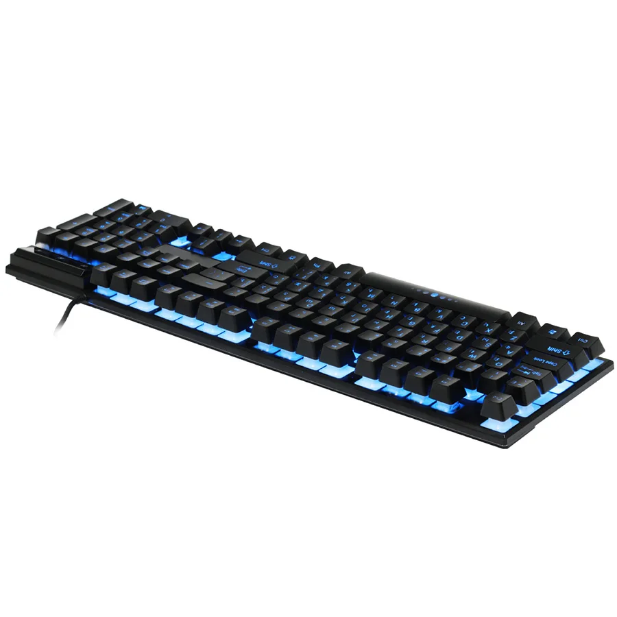FASTDISK Русский/Английский 3 цвета подсветка игровая клавиатура Teclado геймер