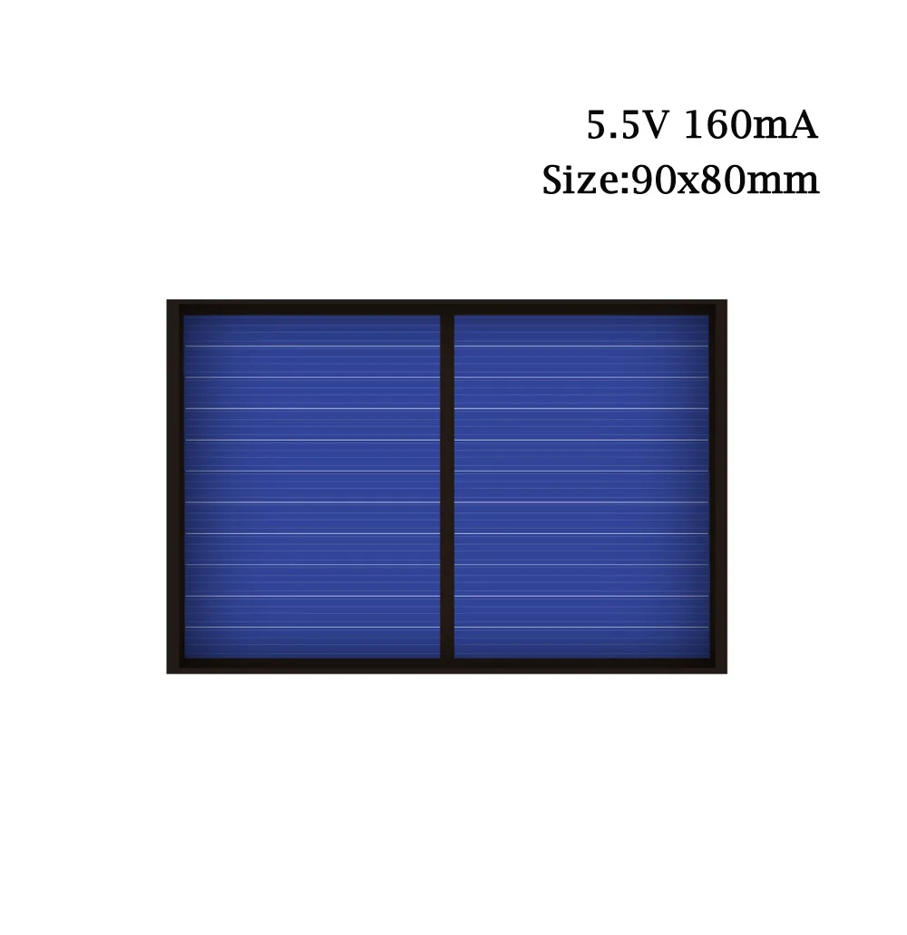 80mA 100mA 110mA 160mA 180mA 290mA Панели солнечные 5,5 V Мини элемент для солнечной батареи для мобильного телефона портативное зарядное устройство