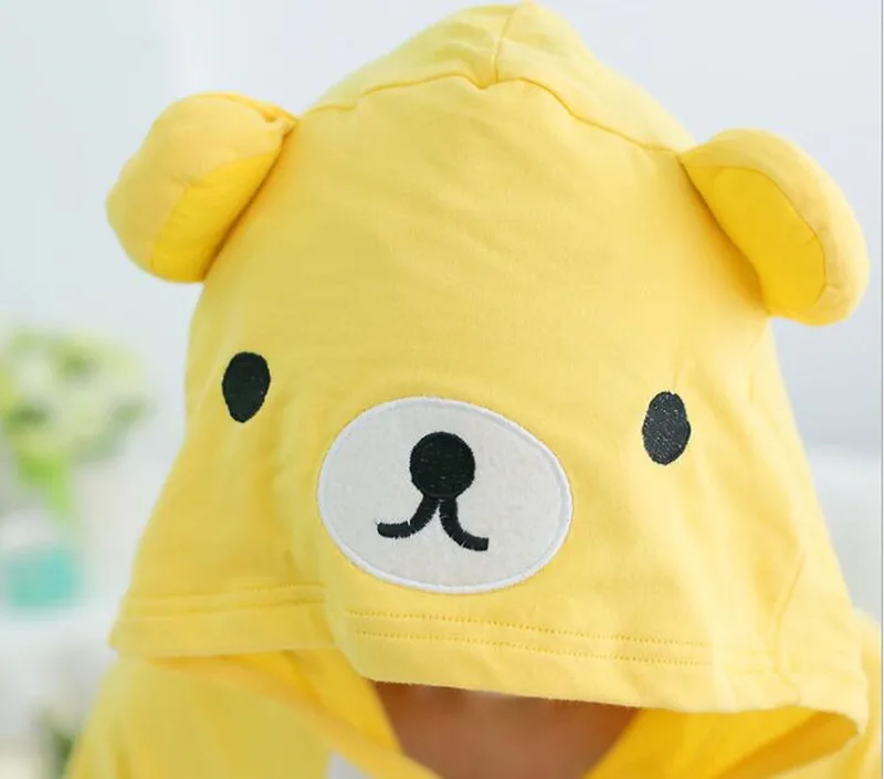 Rilakkuma/летние хлопковые пижамы для взрослых с рисунками животных комбинезон