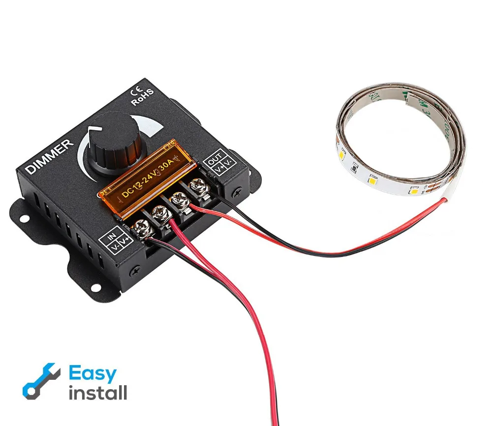 PWM контроллер затемнения для светильник Ной ленты DC 12V - 24V регулятор яркости