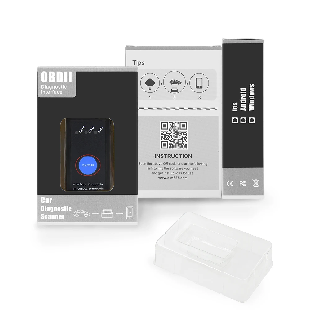 (10 шт.) ELM327 V1.5 OBD2 WIFI Bluetooth Поддержка IOS Android elm 327 obd 2 Автомобильный диагностический