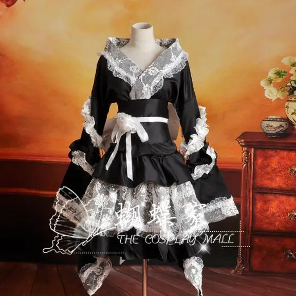 Костюм японской горничной аниме для косплея на Хэллоуин пикантное кимоно платье