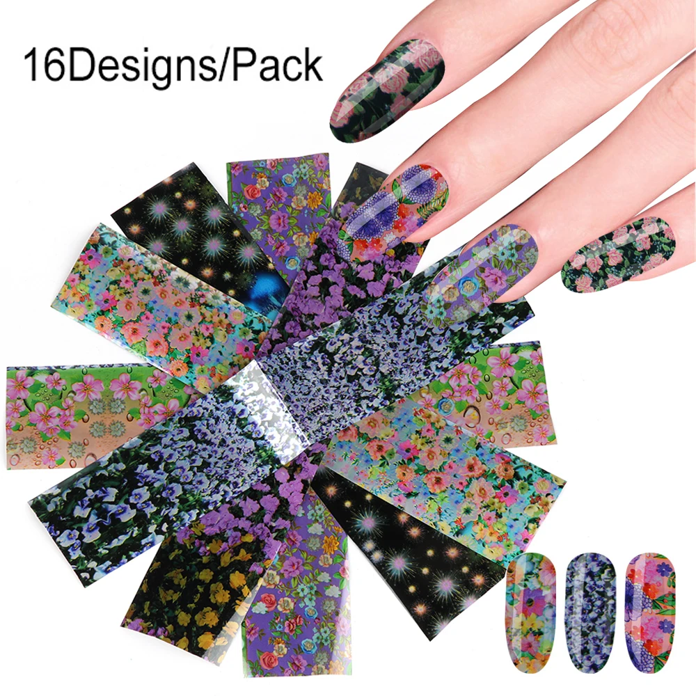 16 шт. набор фольги для ногтей в виде капли|Стикеры и наклейки| |