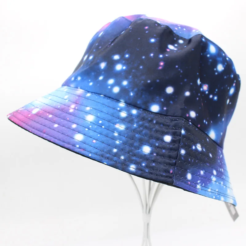 Galaxy Sky Цвет Панама женская Боб вводная часть Фишман Лето Шляпы широкополые для
