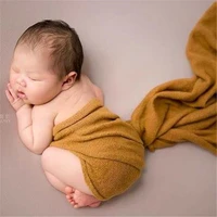 baby stretch knit wrap newborn baby jersey wrap photography props newborn swaddle soft blanket layer fabric photo props