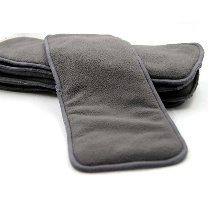 5 pcs flat insert 5 шт. угольные бамбуковые подгузники вставки подгузники 5 слоев пеленальный коврик Детские Тканевые Подгузники Вставки Многоразовые пеленальные пеленки - Цвет: 5 pcs flat insert