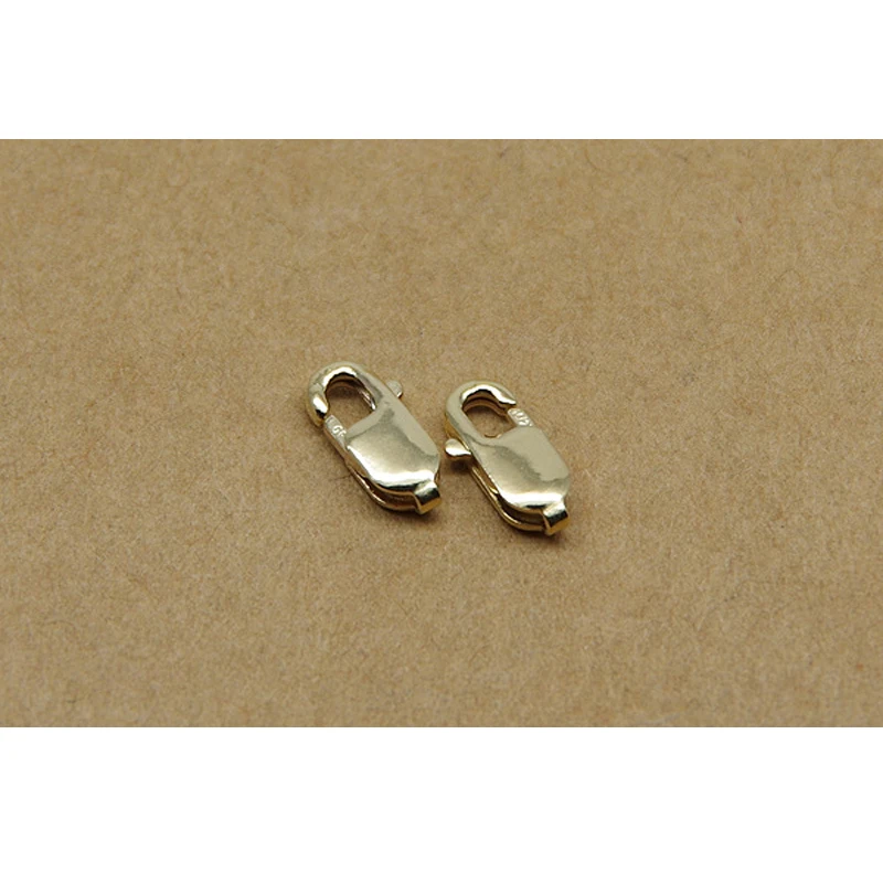 Ожерелье с квадратной застежкой карабином Золотая Пряжка золотого цвета не