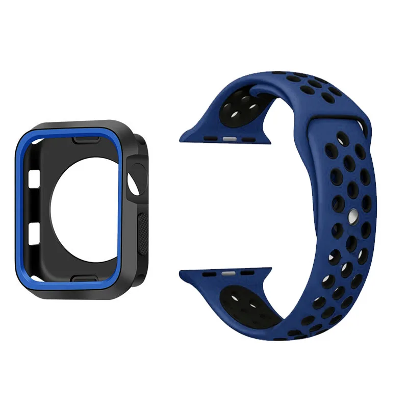 Силиконовый ремешок для apple watch band 38 мм 42 мм iwatch 4 Band 44 мм/40 мм ремешок для часов Ремешок для apple Watch 4 3 2 1