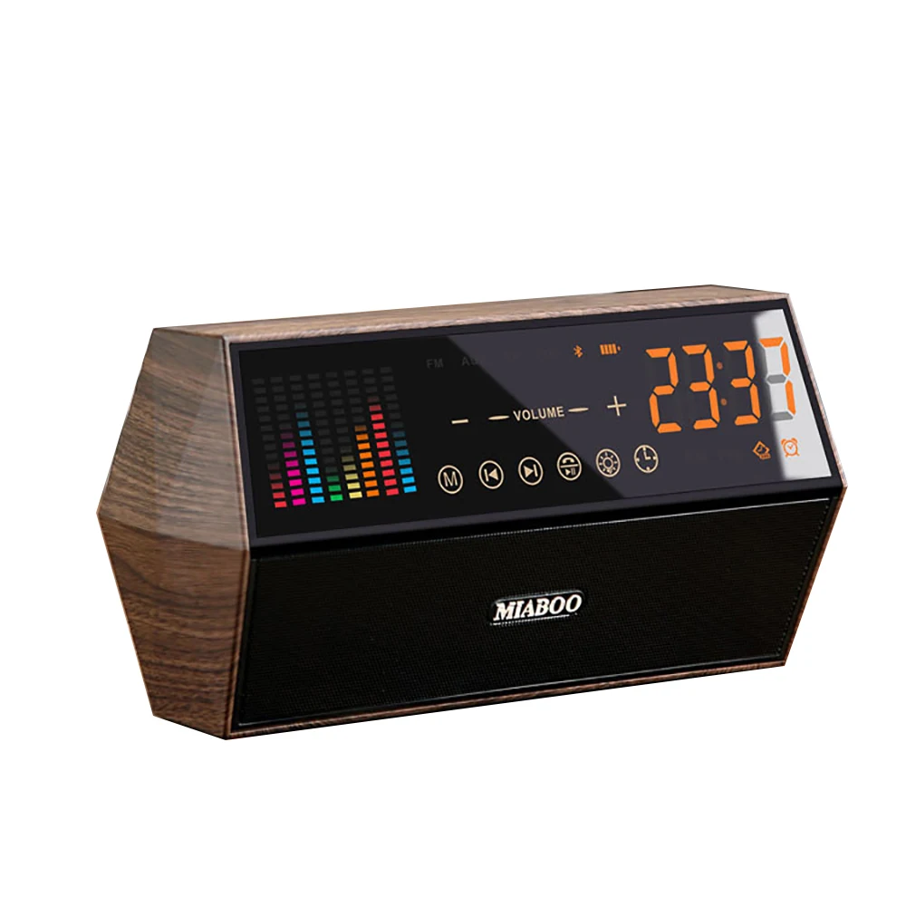 M 18F Smart Винтаж Touch Bluetooth Динамик часы и красочные Музыка спектр светодиодный