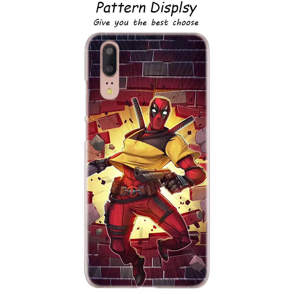 Модный жесткий чехол Marvel с супергероем дэдпулом для huawei P30 P20 P10 P9 P8 Lite P30 P20 Pro Mini PSmart