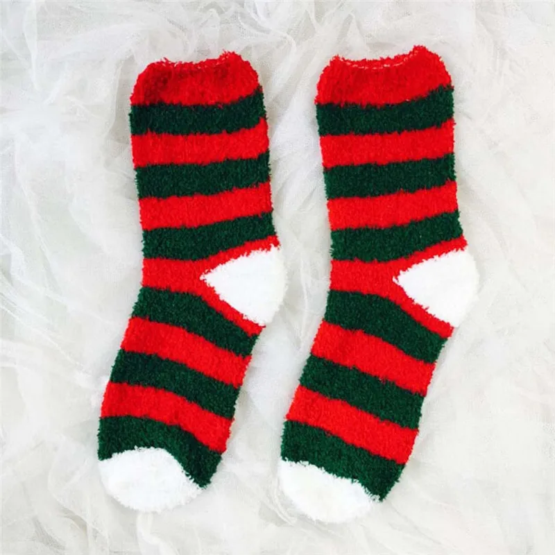 #2533 Для женщин теплые толстые коралловые бархат полосой Тапочки нескользящие