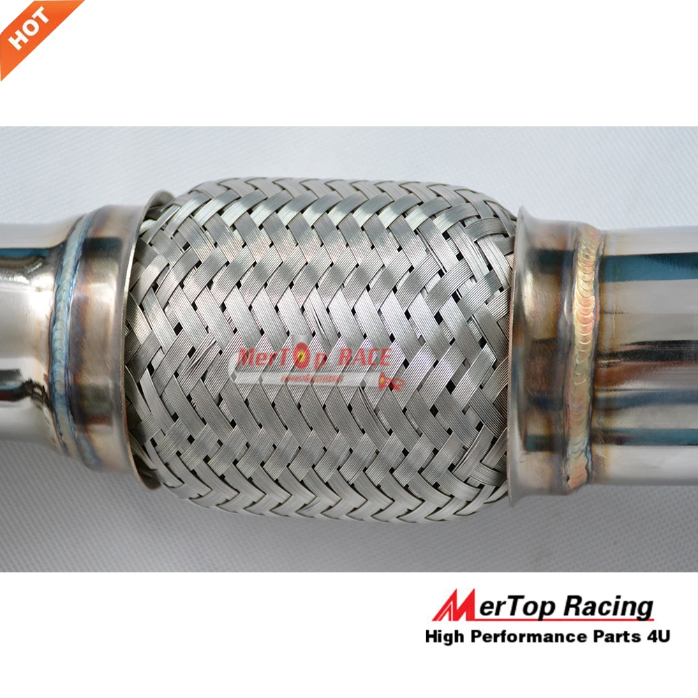 Mertop Racing E46 330D 330xd 30cd 1998-2005 M57 полированный 304 из нержавеющей стали DECAT выхлопная труба