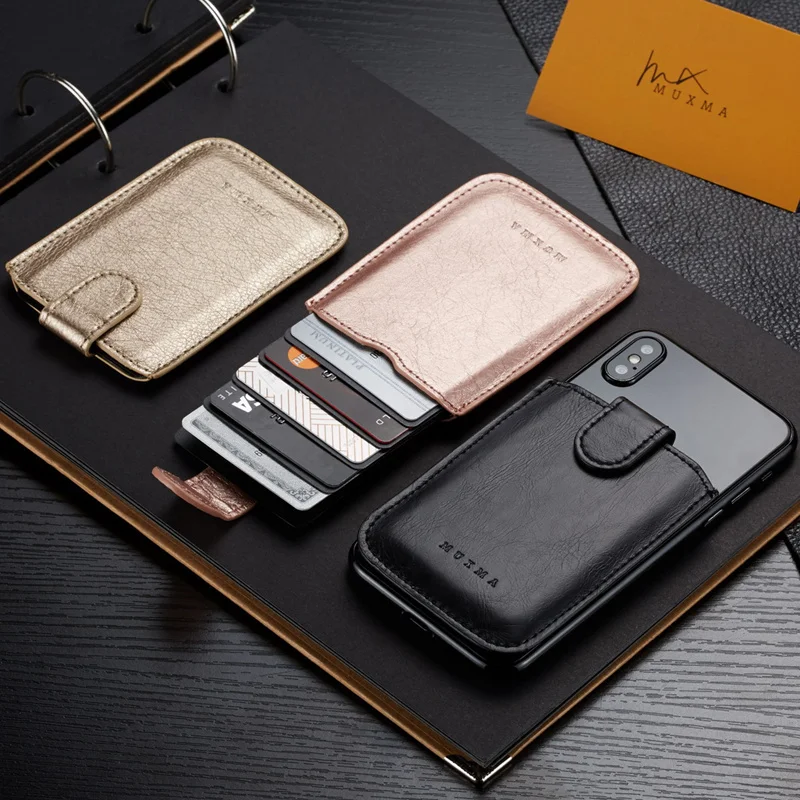 Клейкий держатель для кредитных карт сотового телефона 5 женщин и мужчин