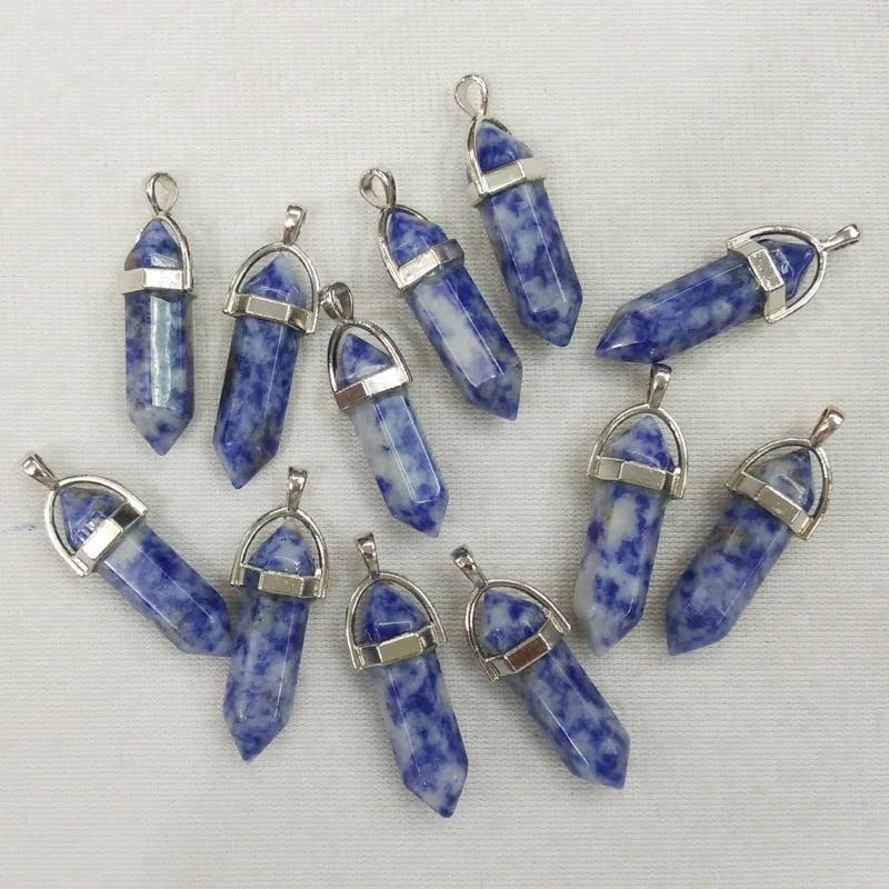 2018 Популярные Подвески из натурального собалита в форме пули подвески чакры для