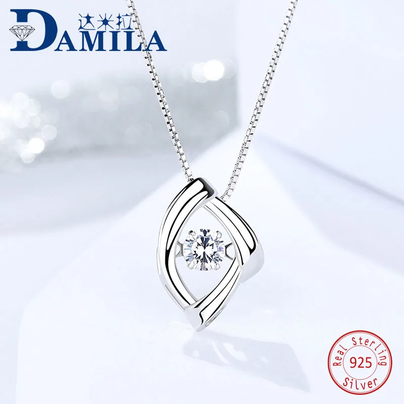 

Fashion geometric S925 sterling silver pendants for necklaces 925 Silver Vintage CZ pendant for women jewelry accessories