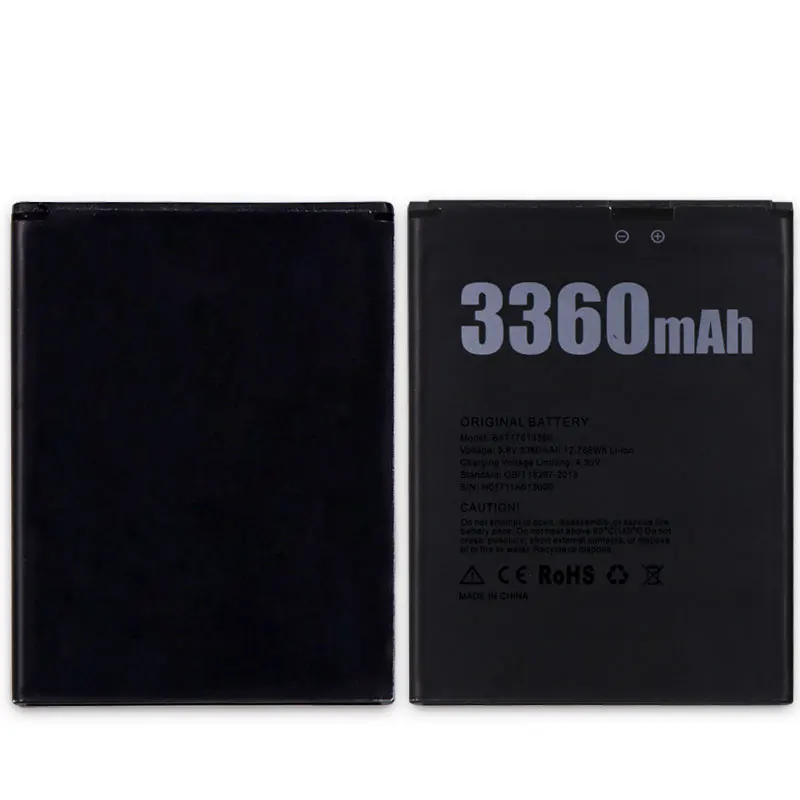 WEIYU 3360 мАч долгое время батареи в режиме ожидания Для Doogee X30 сменные для телефона