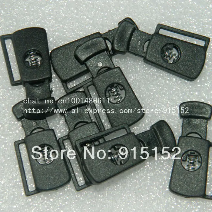 Туба шнур замок пружинный фиксатор нейлоновая Пробка Блокировка черный 100 шт./лот