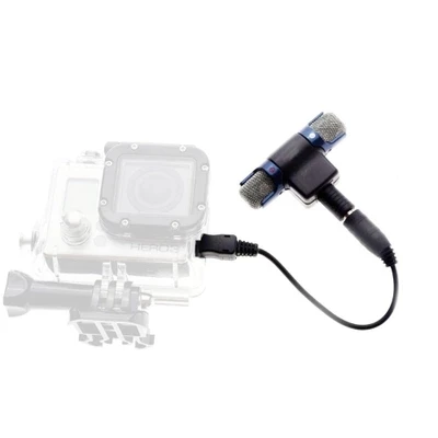 

Внешний стерео микрофон Микрофон 3,5 мм к Мини USB микро адаптер кабель для GoPro Hero 3 4 xiaoyi SJCAM H9 EKEN AEE Спортивная камера