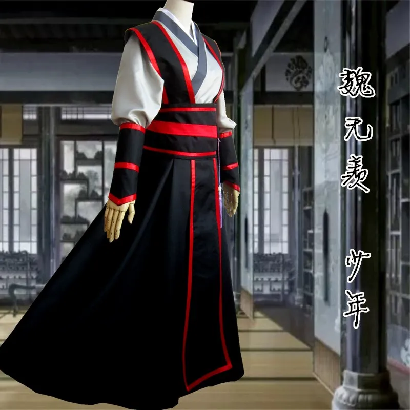 Grandmaster of Demonic Culture Wei Wuxian Young cosplay Costume основатель Diabolism Costume Mo Dao Zu Shi полный комплект