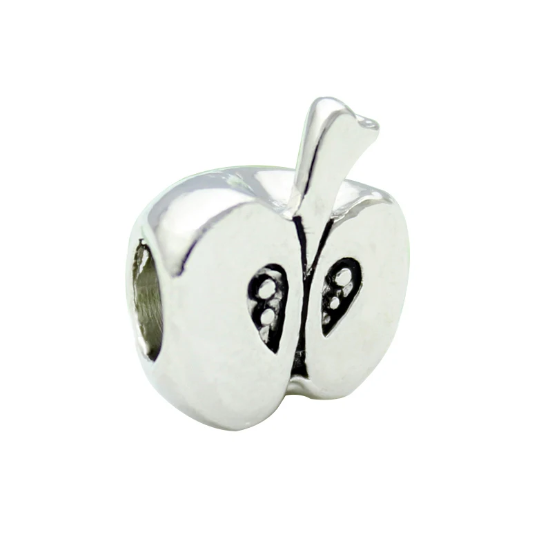 Новый продукт половина яблока европейский браслет из бисера Шарм Fit Pandora